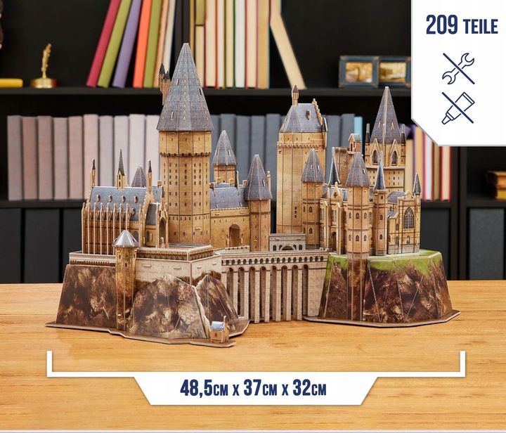HARRY POTTER HOGWART PUZZLE MODEL 3D ZAMEK HOGWARTS 4D BUILD WIELKI 48 CM