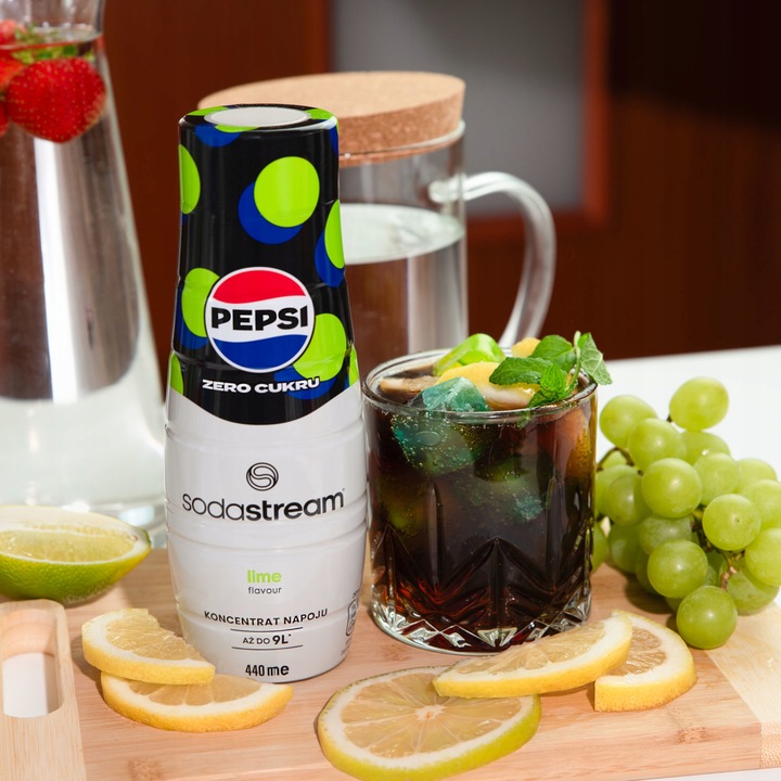 3X SYROP SODASTREAM KONCENTRAT PEPSI MAX ZERO MANGO LIME BEZ CUKRU 440ML