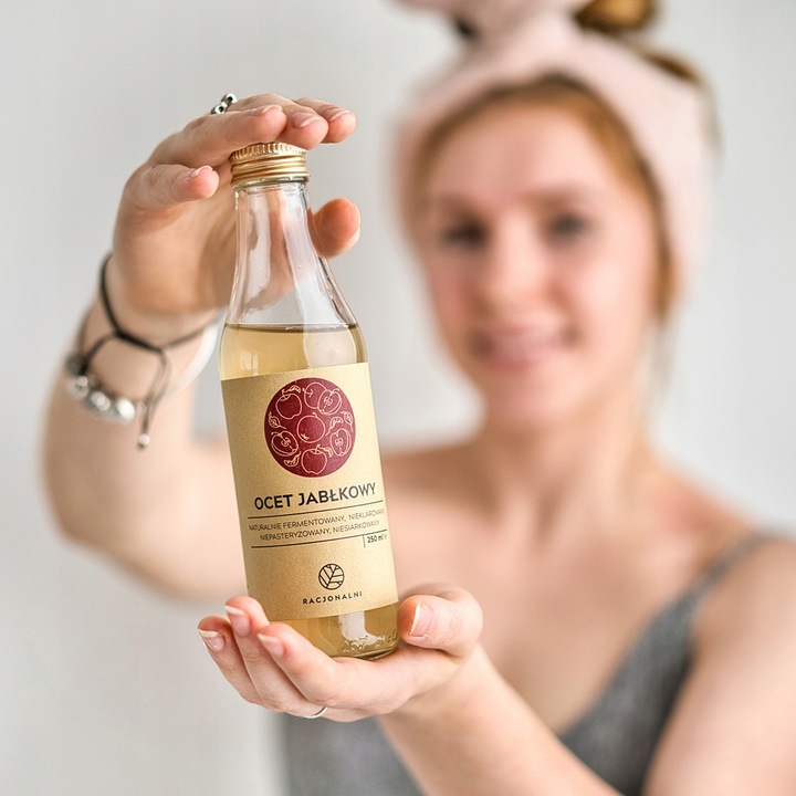 Ocet jabłkowy Racjonalni 500 ml NIEPASTERYZOWANY Żywy 100% NATURY
