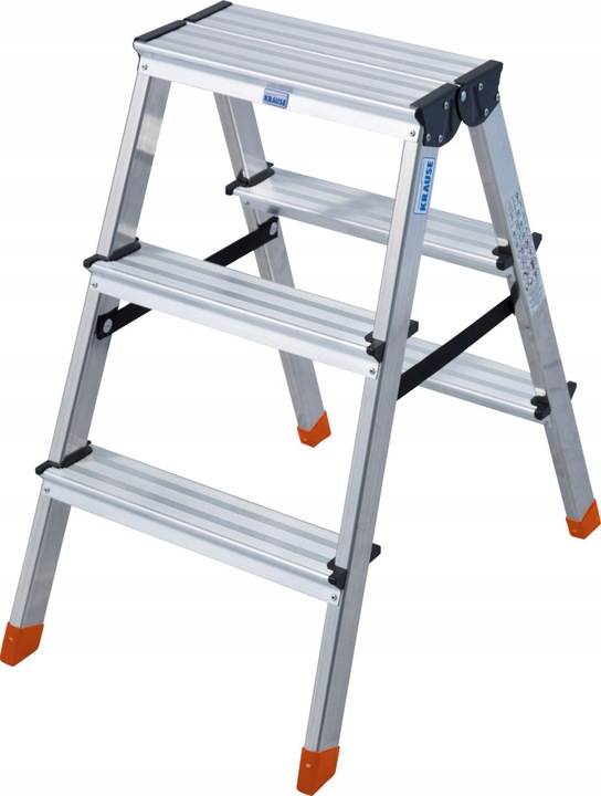 DRABINA DWUSTRONNA ALUMINOWA 2X3 STOPNIE 150KG DOPPLO MONTO KRAUSE