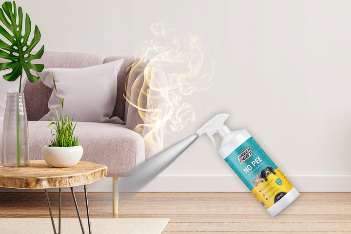 ŚRODEK NO PEE PRZECIW OBSIKIWANIU PSÓW I KOTÓW SPRAY NA PSY KOTY 500ML