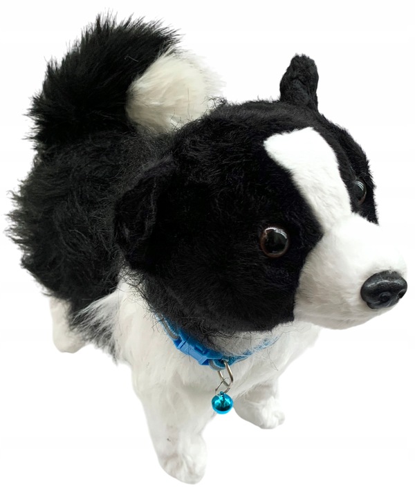 Interaktywny piesek na smyczy chodzi szczeka pies