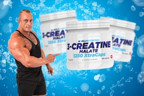 ALLNUTRITION 3-CREATINE MALATE 180 KAPS JABŁCZAN KREATYNA TCM WYTRZYMAŁOŚĆ