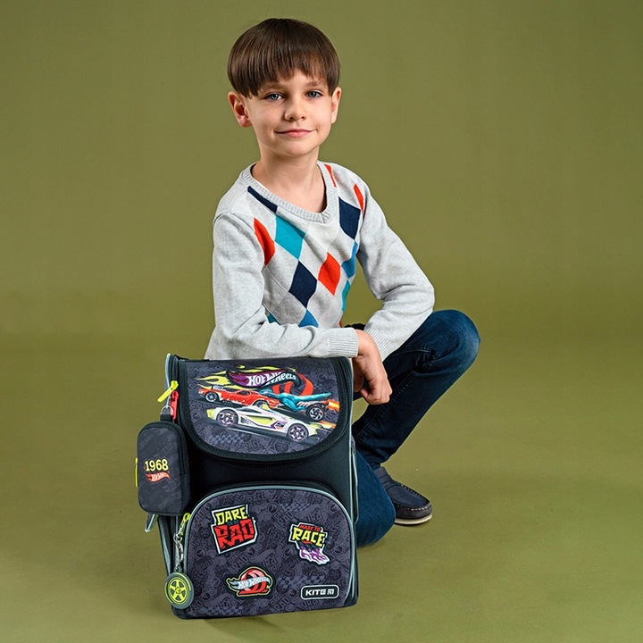 PLECAK SZKOLNY TORNISTER DLA CHŁOPCA HOT WHEELS KITE