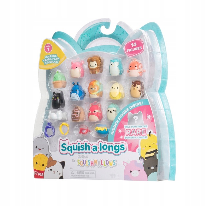 Squishmallows SQUISH A LONGS Squishmallows 14 szt Pak Zestaw Figurek NOWOŚĆ