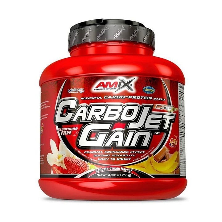 Amix CarboJet Gain 1000g masówka mass gainer mutant MEGA jakość białko WPC
