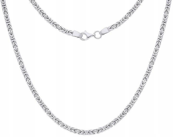 Łańcuszek Srebrny Splot Królewski 2,00 mm Pełny Diamentowany pr 925