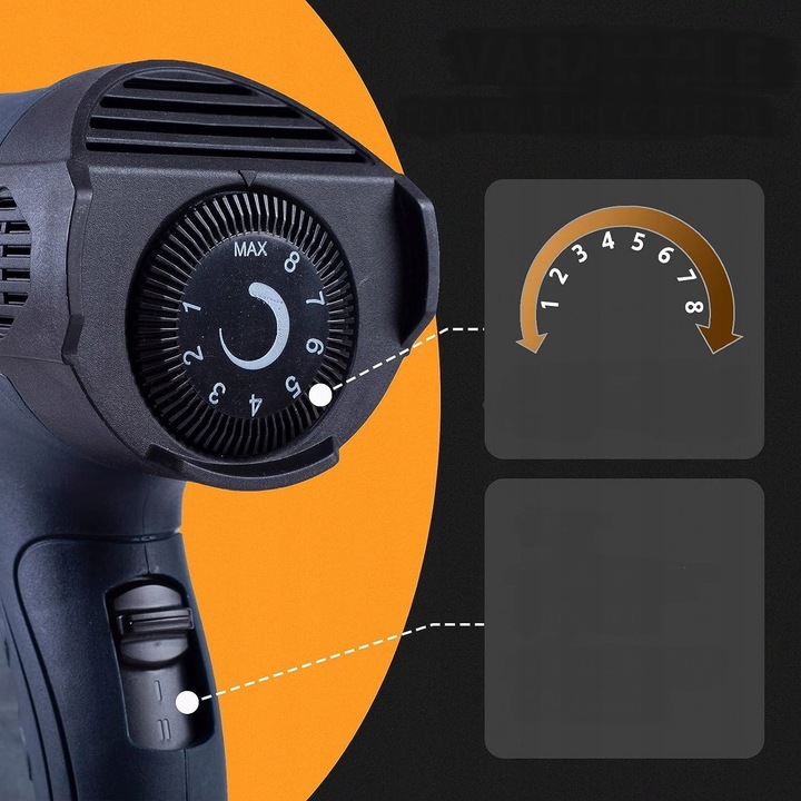 OPALARKA Elektryczna z regulacją 2 biegi 2000W 600C regulacja