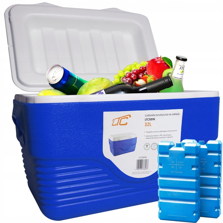 LODÓWKA TURYSTYCZNA SAMOCHODOWA SKRZYNIA TERMICZNA 32 LITRY XXXL