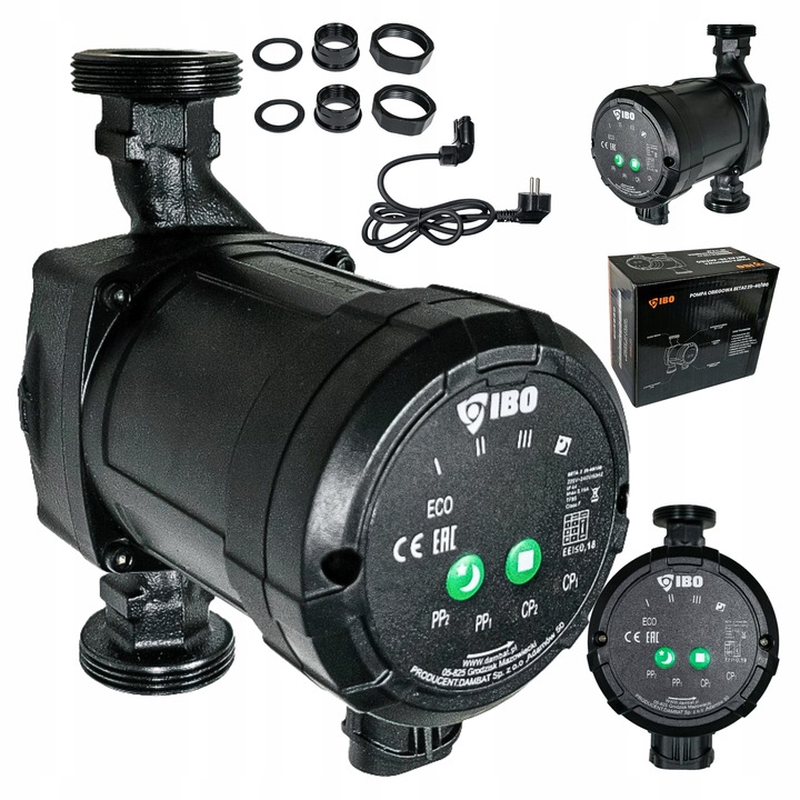 POMPA OBIEGOWA ELEKTRONICZNA DO PIECA KOTŁA C.O. ŚRUBUNKI BETA 2 25-40/180