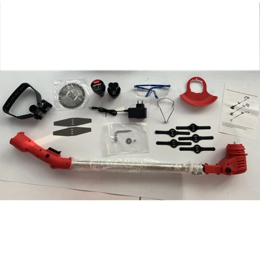 TELESKOPOWA ELEKTRYCZNA BEZPRZEWODOWA PODKASZARKA 650 W MOCNA+2*3000mAh AKU