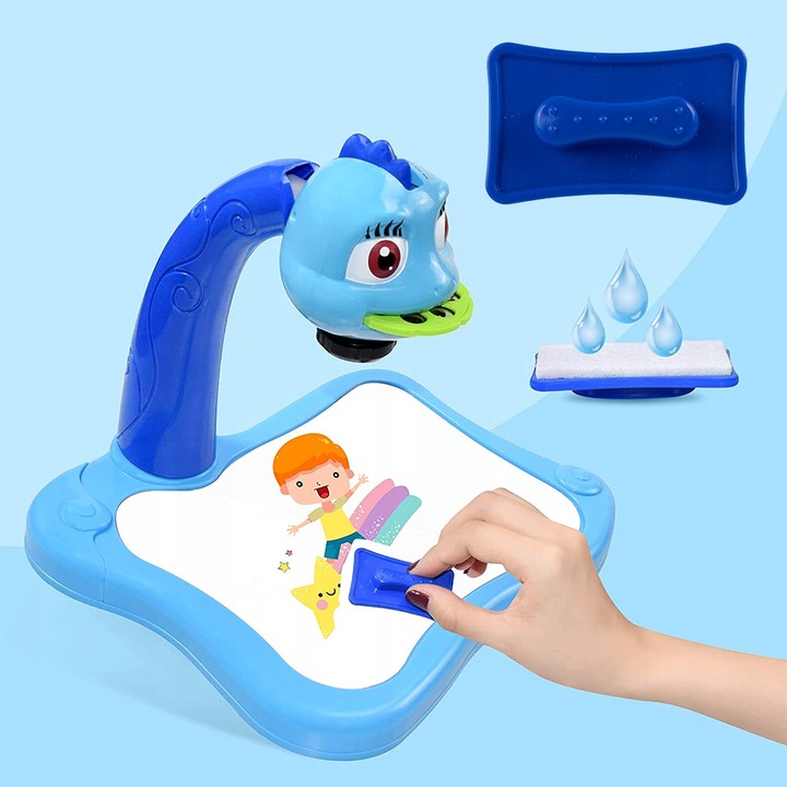 PROJEKTOR DO NAUKI RYSOWANIA Z LAMPKĄ RZUTNIK DUŻY 12 PISAKÓW 24 WZORY