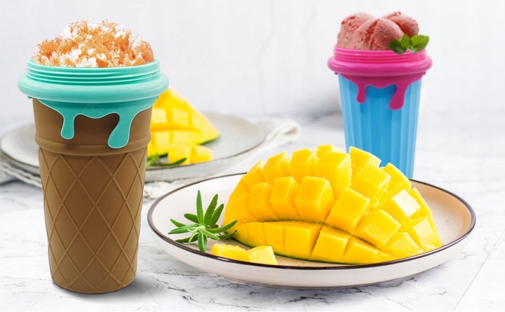 500ML SLUSHY KUBEK DO ROBIENIA LODÓW SORBETÓW SLUSHY GRANITY Duża Pojemność