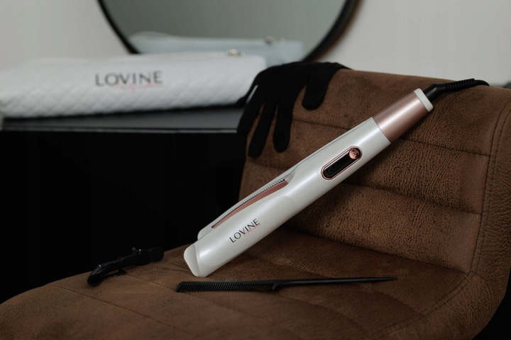 PROSTOWNICA LOKÓWKA DO WŁOSÓW 2w1ceramiczna LOVINE