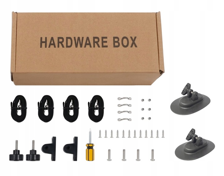 Daszek 2 Pałąki 180x170x117 pontonu łodzi baldachim bimini SZARY KORMORAN