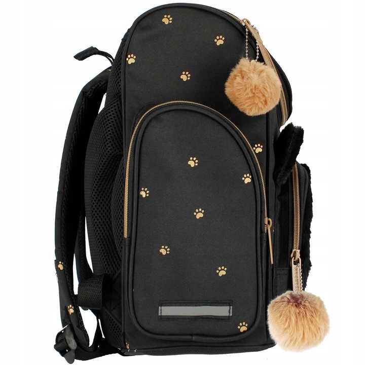 TORNISTER PLECAK SZKOLNY DLA DZIEWCZYNKI KLASY 1 3 FUTERKO USZY KOT KOTEK