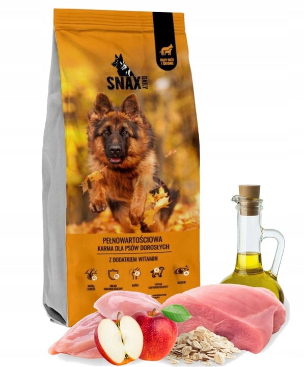 Snax Daily karma sucha mix smaków 20 kg dla Owczarka Labradora