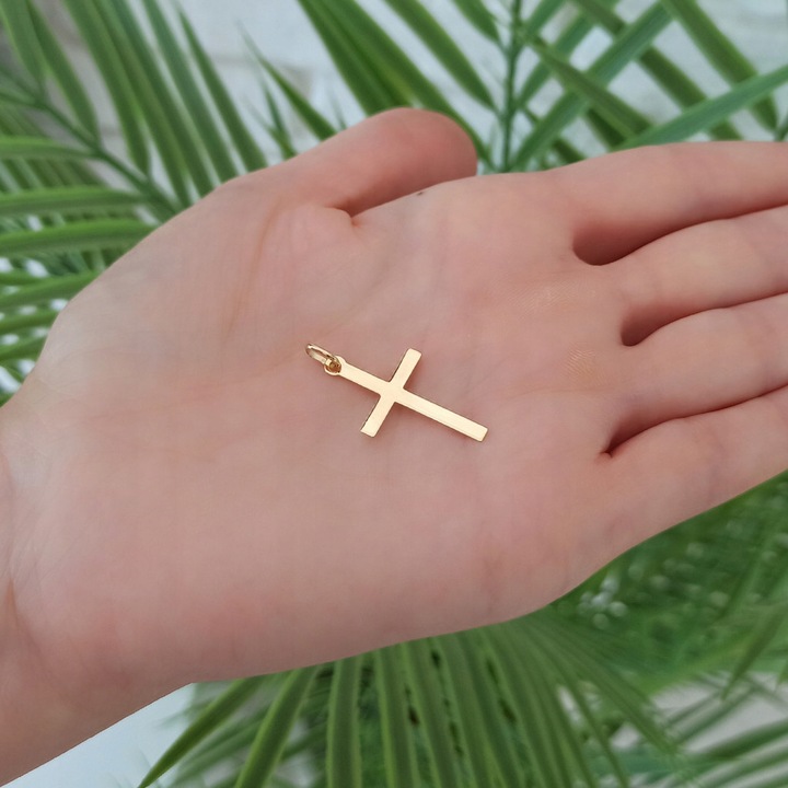 Krzyżyk złoty bez wizerunku gładki pr.585