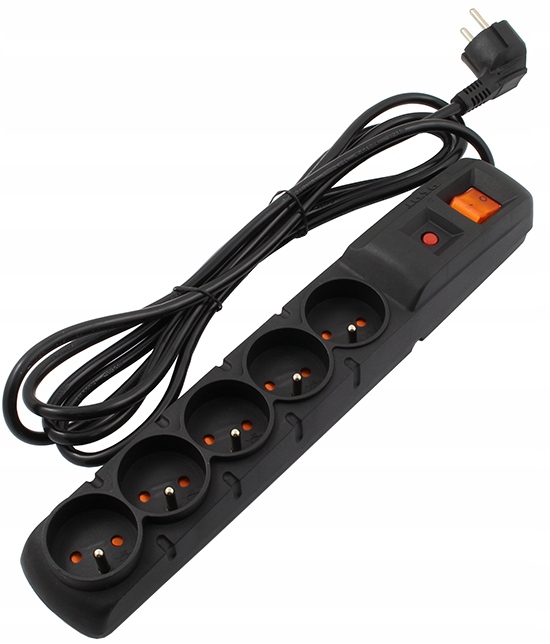 ACAR F5 listwa przeciwprzepięciowa 5 gniazd 1,5m