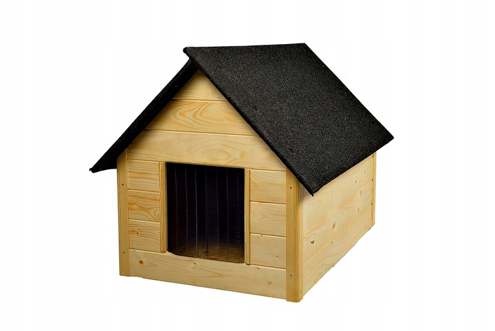 Buda dla Psa Ocieplana Dwuspadowy Dach wym zewn 101 x 69 x 70 CM