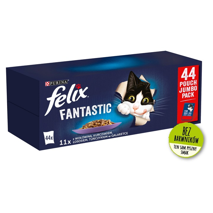 Felix w galaretce MIX MIĘSNY saszetka 44x85g