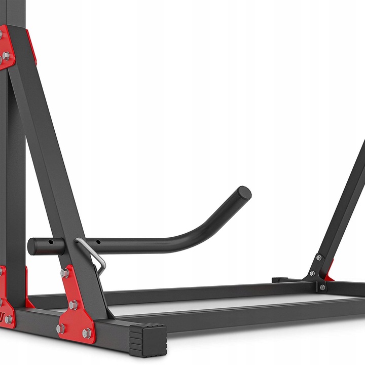 Drążek stacjonarny do podciągania z uchwytami DIP