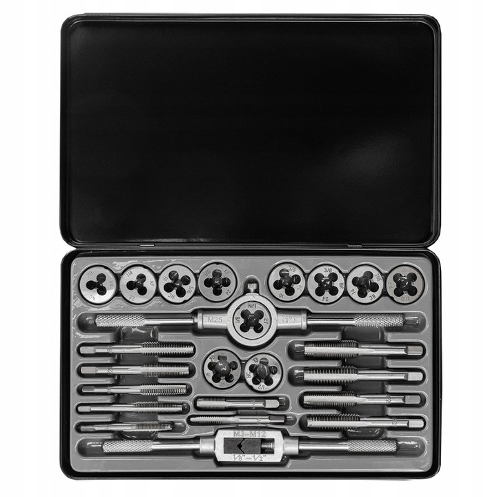 ZESTAW GWINTOWNIKÓW I NARZYNEK CALOWYCH 24EL. JBC