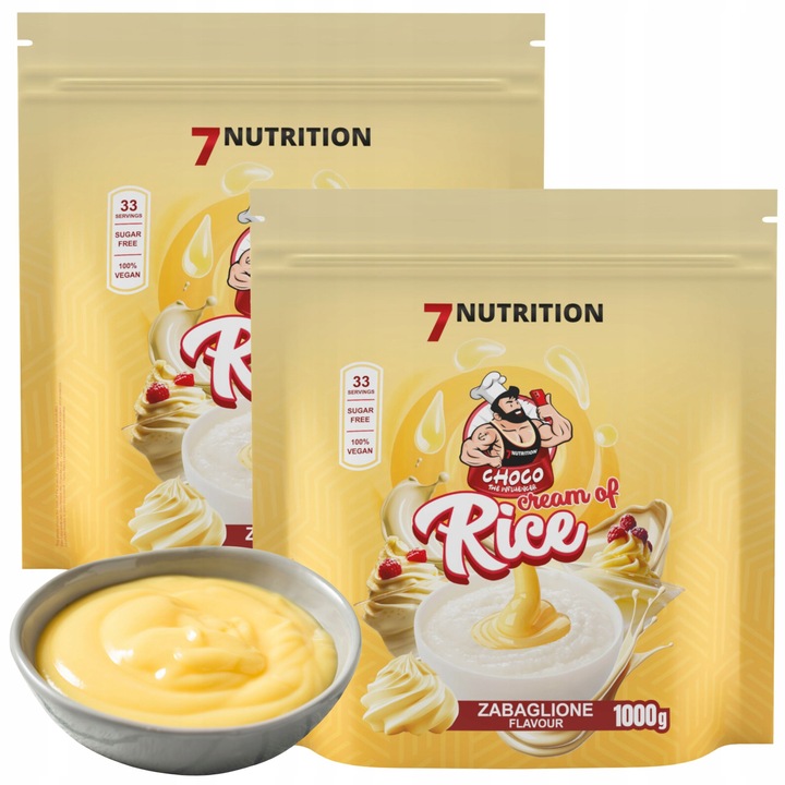 7NUTRITION Kleik bez cukru Zamiast posiłku Zdrowa przekąska Zabaglione 2kg