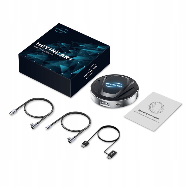 HEYINCAR Carplay Adapter bezprzewodowy Android Auto 8/128G YouTube SIM WIFI