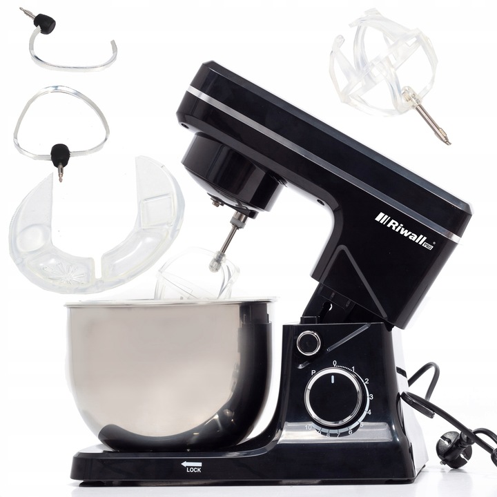 ROBOT KUCHENNY 6w1 PLANETARNY MIKSER 2500W 5L DO CIASTA RIWALL KICIA RKC-01