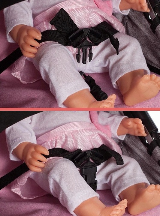 WÓZEK DLA LALEK GŁĘBOKI SPACERÓWKA 2w1 LEKKI SKŁADANY + TORBA + GONDOLA