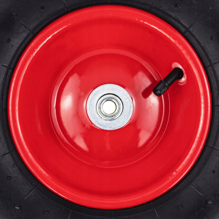 KOŁO KÓŁKO DO TACZKI WÓZKA Z OŚKĄ OSIĄ 400-6 WZMOCNIONE 4-PŁÓCIENNE DĘTKA