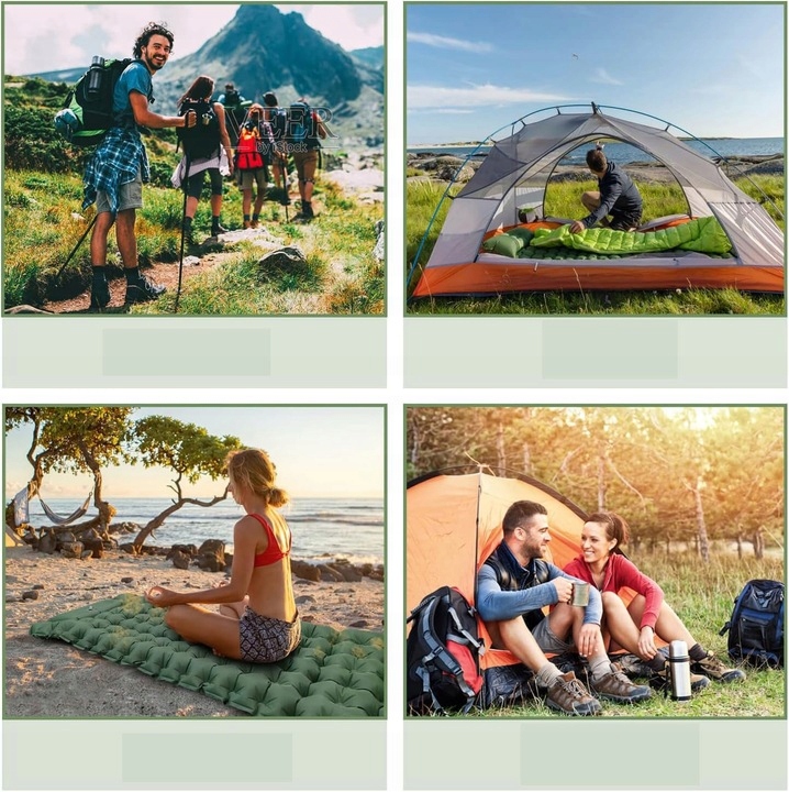 MATA SAMOPOMPUJĄCA SIĘ KARIMATA MATERAC TURYSTYCZNA 200X70 CM JEDNOOSOBOWA