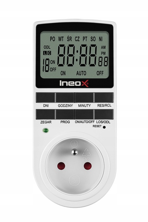 Programator Czasowy Włącznik Wyłącznik Ineox PC-02