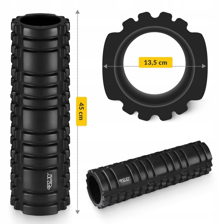 ROLLER WAŁEK DO MASAŻU ROLLOWANIA PLECÓW TWARDY CROSSFIT AUTOMASAŻ FITNESS