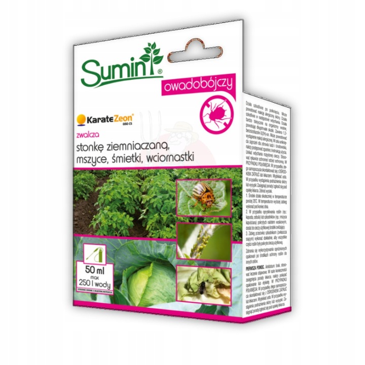 Środek Owadobójczy SKUTECZNY Szybki Trwały Sumin Karate Zeon 50 ml x2