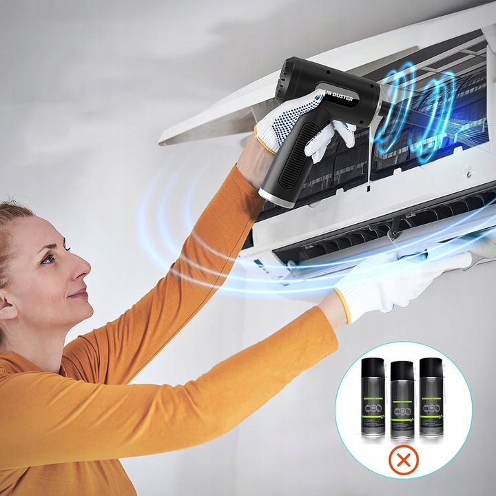 ODKURZACZ RĘCZNY SAMOCHODOWY BEZPRZEWODOWY DO AUTA DOMU 2W1 DMUCHAWA