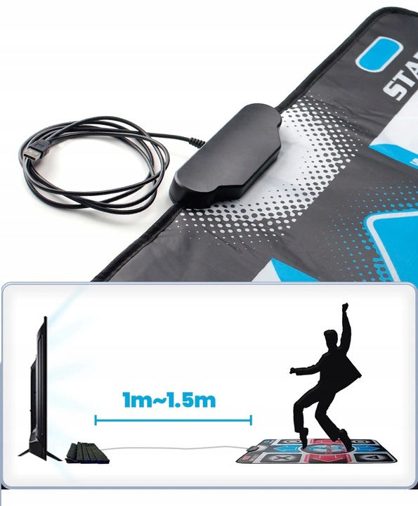 MATA DO TAŃCZENIA TAŃCA KOMPUTER STEPMANIA USB