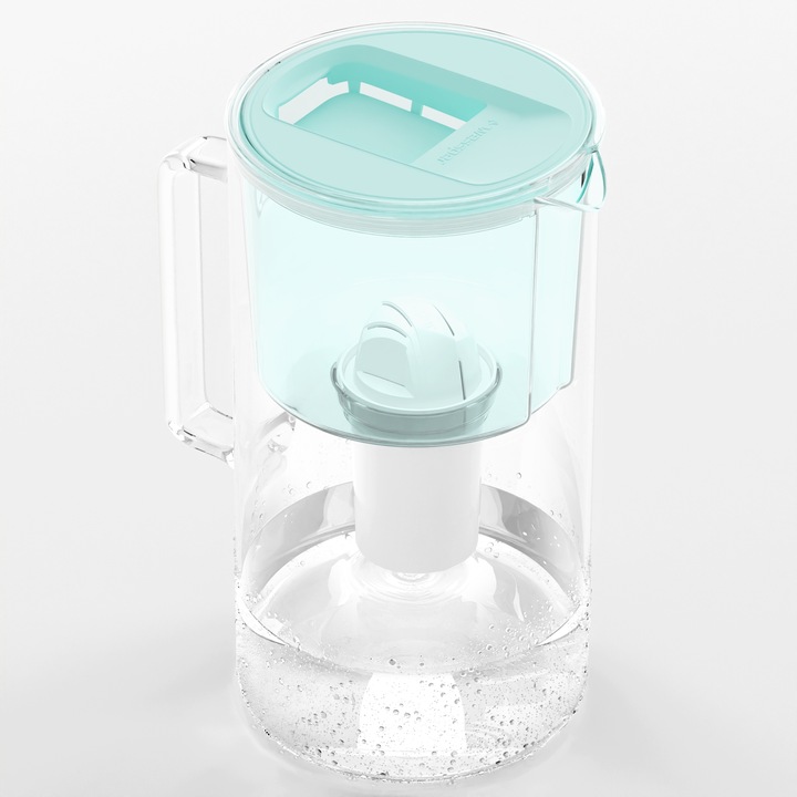 Dzbanek filtrujący szklany Wessper WES202-MT 3l Mięta 1x filtr aquaclassic