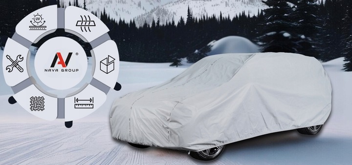 Pokrowiec na Samochód SUV/Minivan L2 480-505 Classic Plandeka na Auto-Szary