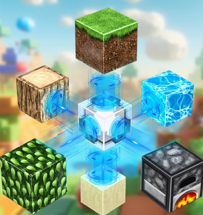 MAGNETYCZNYCH KLOCKÓW KONSTRUKCYJNYCH MINECRAFT 100 SZT 5 losowych lalek