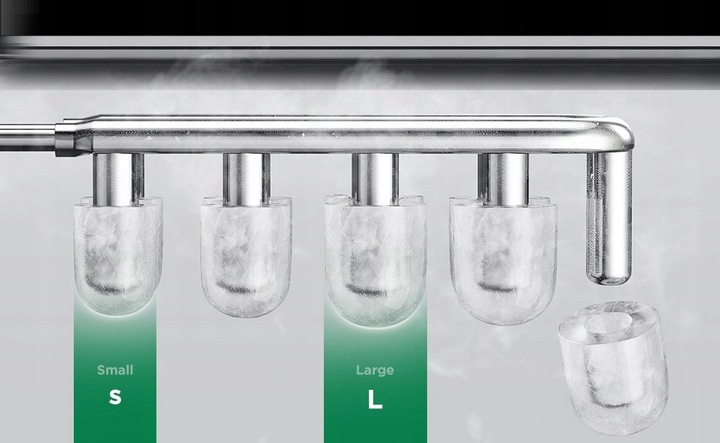 MOCNA KOSTKARKA DO LODU MASZYNA DO KOSTEK INOX S/L 12kg/dzień 240W+GRATIS