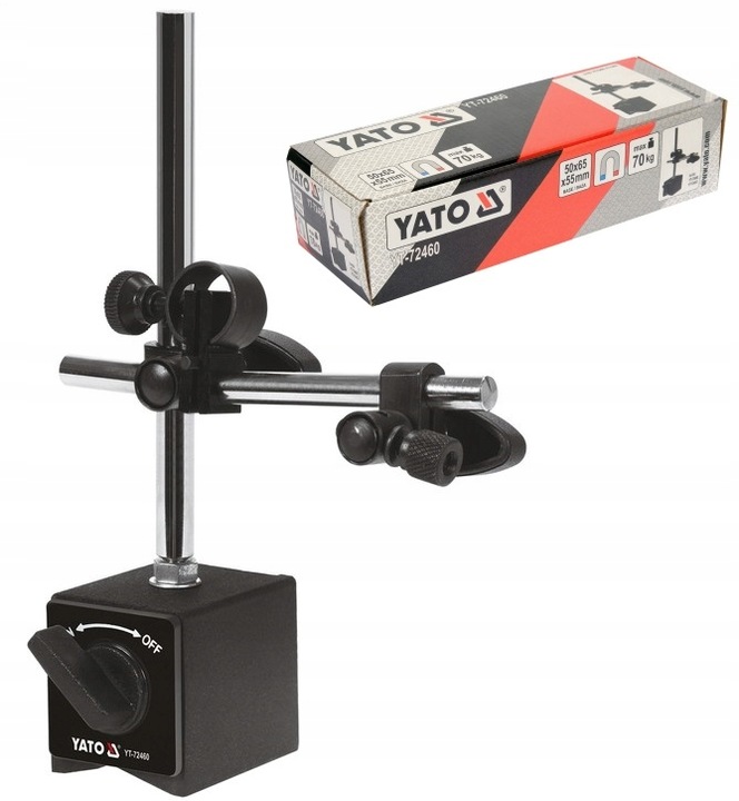 STATYW MAGNETYCZNY CZUJNIKA ZEGAROWEGO + CZUJNIK ZEGAROWY 0-10MM bicia Yato