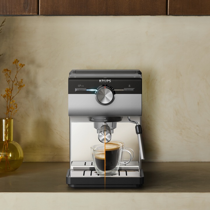 Ekspres kolbowy z dyszą spieniającą KRUPS Authentic+ C80 XP384G 15 bar