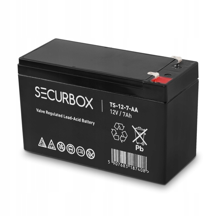 Akumulator Zasilanie 12V 7Ah 7000 mAh do Fotopułapki Kabel 3m 2.5 x 5.5mm