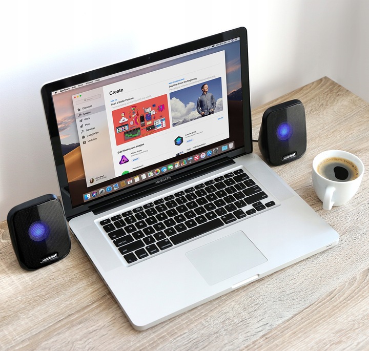 GŁOŚNIKI KOMPUTEROWE 2.0 USB do KOMPUTERA LAPTOPA