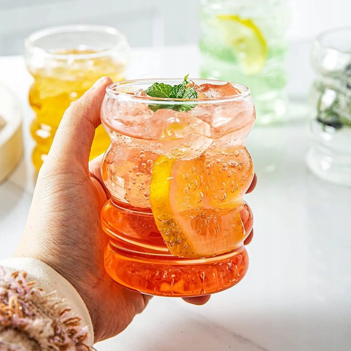 Szklanki na Soki / Napoje BUBBLE 6 sztuk T043