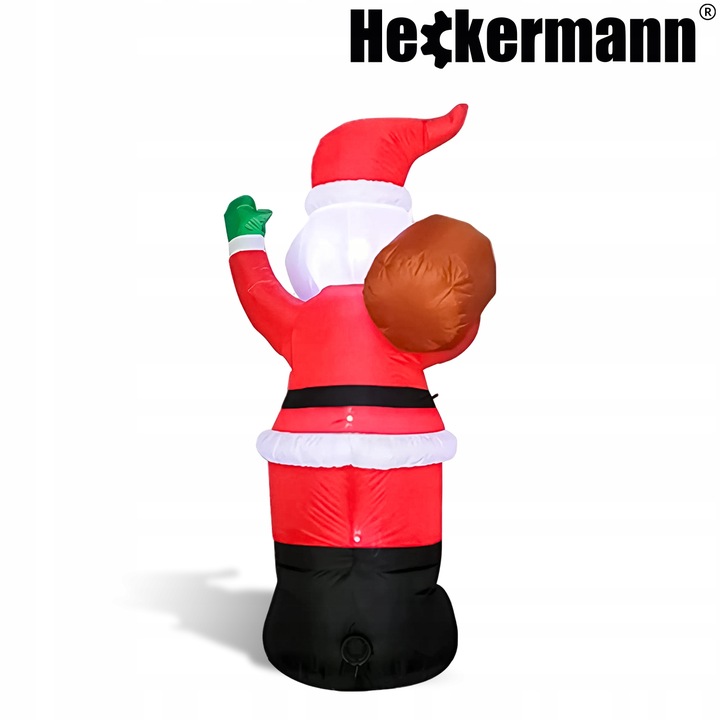 ELEKTRYCZNIE DMUCHANY MIKOŁAJ DEKORACJA ŚWIĄTECZNA LED OZDOBA OGRODOWA 180