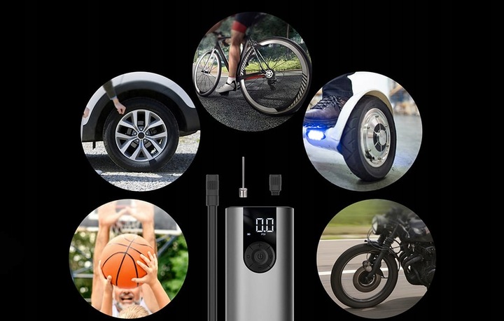 Cycplus Mocna Pompka Rowerowa Elektryczna Lekka Przenośna Bezprzewodowa