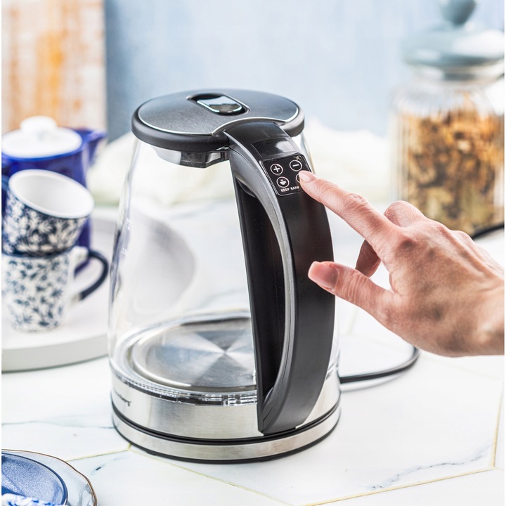 Czajnik elektryczny szklany Regulacja Temp. Klausberg KB-7887 1.8L LED LCD